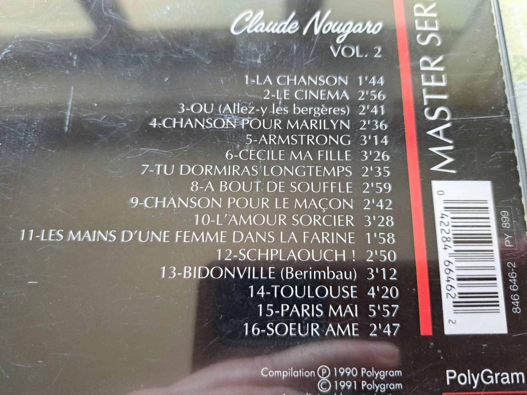 CDs: Cd Claude Nougaro - Master série 2 – D'occasion à Pully par bro_n52j 2