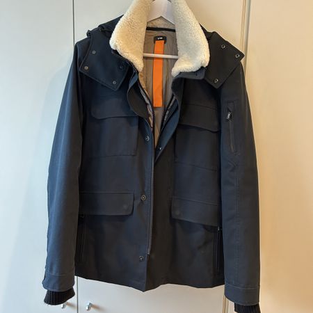 glab Winterjacke Dunkelblau – mit abnehmbarer Innenjacke & F