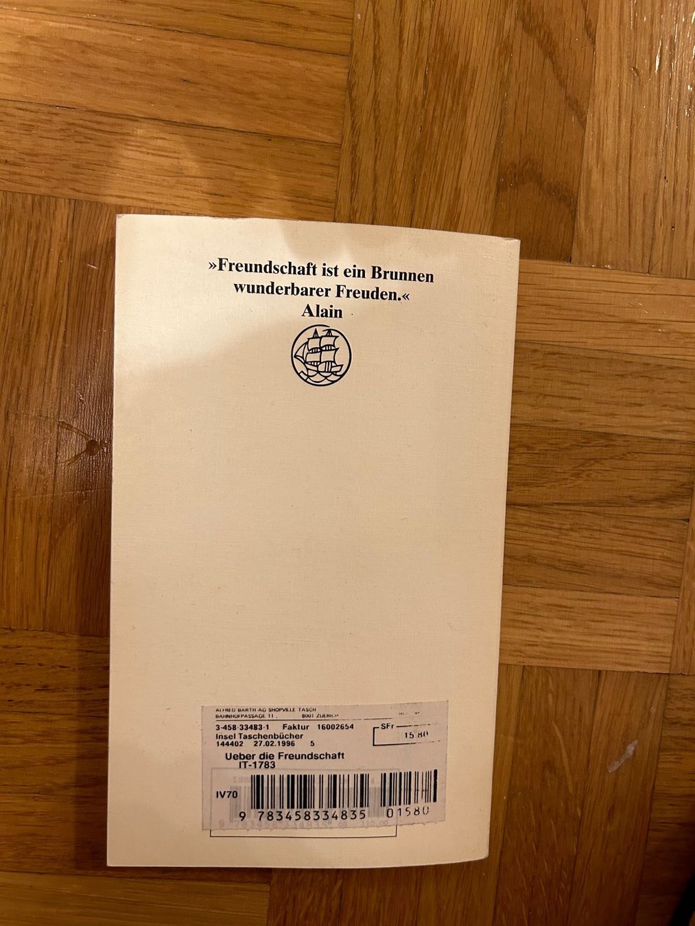 Bücher: Über die Freundschaft – Neu (gemäss Beschreibung) aus Zürich von 11Orchidee30 1