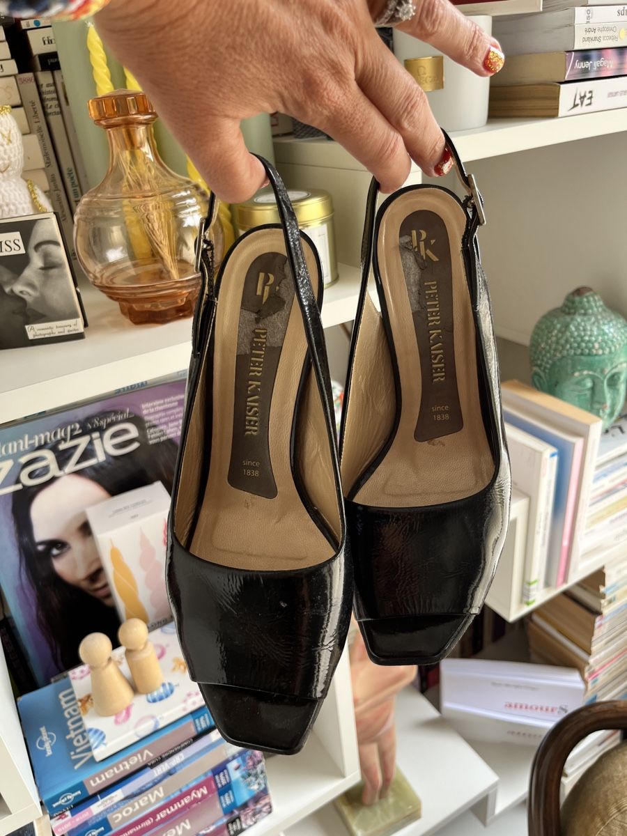 Kaiser Scarpe da donna: Escarpins Peter Kaiser noirs élégants 38,5 – Usato da Evilard venduto da Mamarsi 1