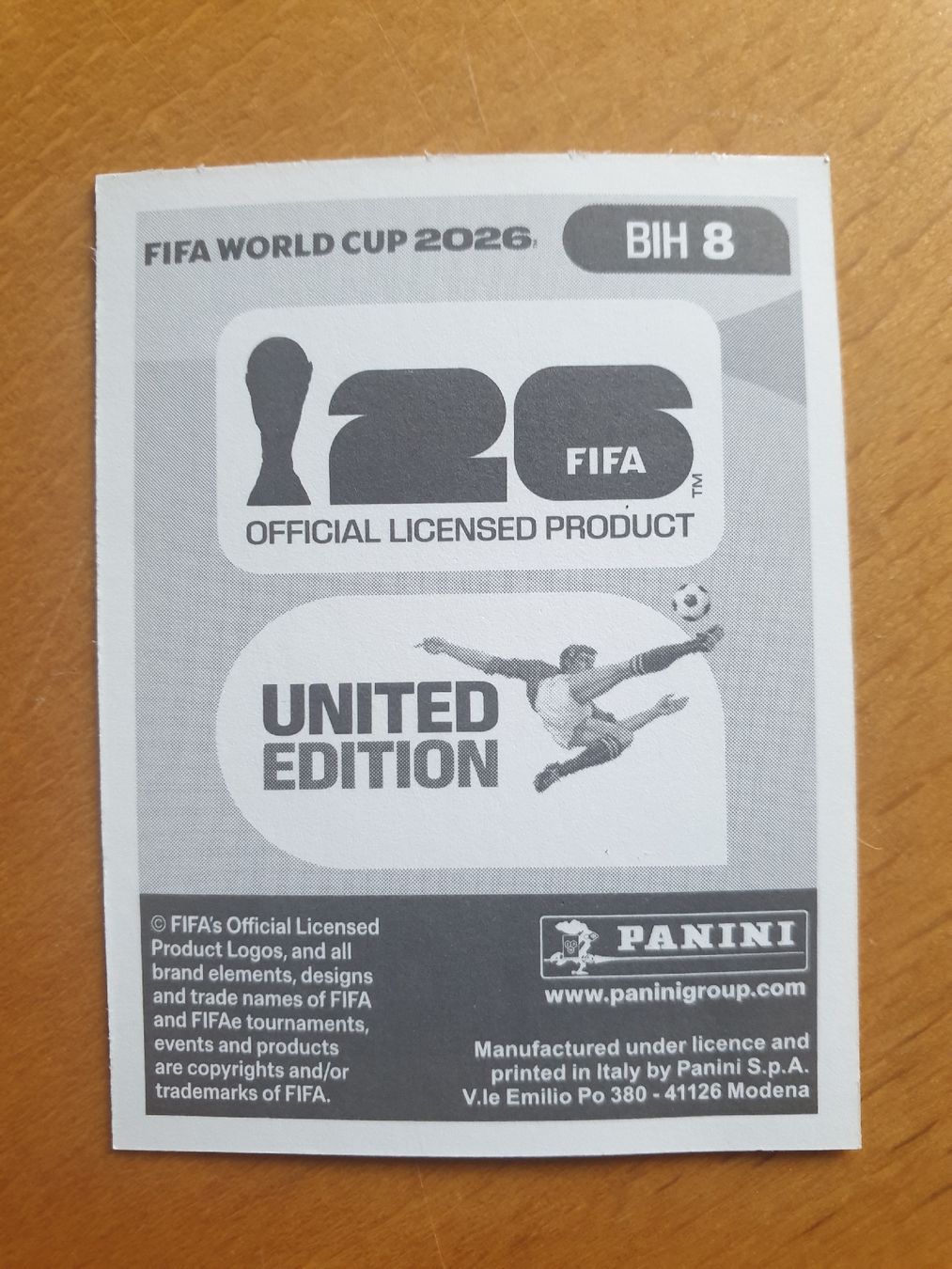 Panini Carte collezionabili: Panini WM 2026 BIH 8 – Nuovo (secondo la descrizione) da Einsiedeln venduto da MGXX 1
