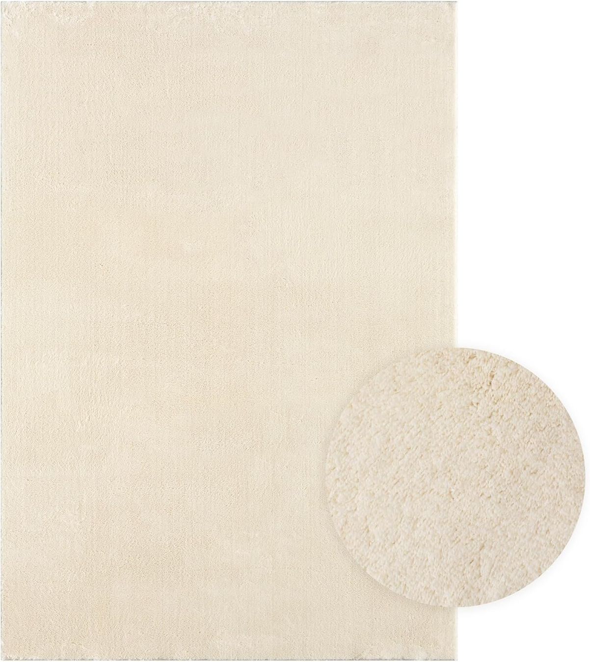 Tapis: Moderner flauschiger Kurzflor Teppich Super Soft Beige – Neuf avec emballage d'origine à Schaffhausen par smarastore 2