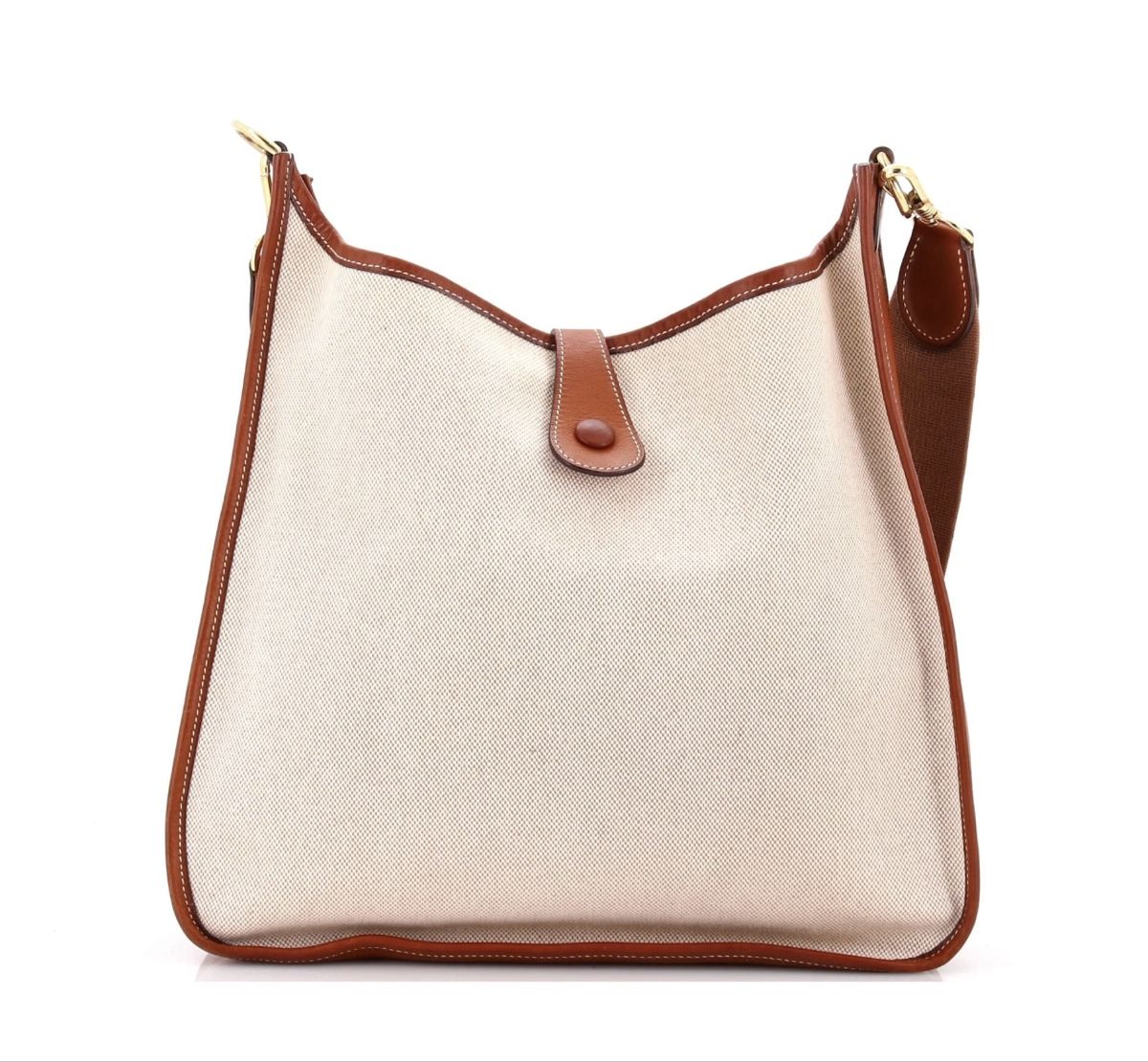 Hermès Borse da donna: Hermes Evelyne Canvas & Brown Leather – Usato da Zollikon venduto da houseofsamar 1