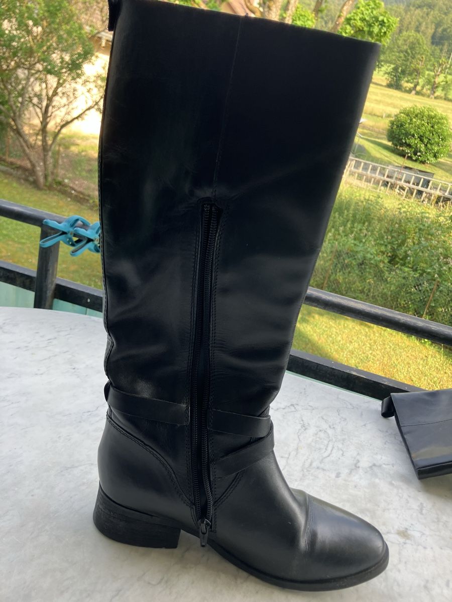 Scarpe da donna: Bottes en cuir haute – Usato da Vallorbe venduto da jckolly01 4