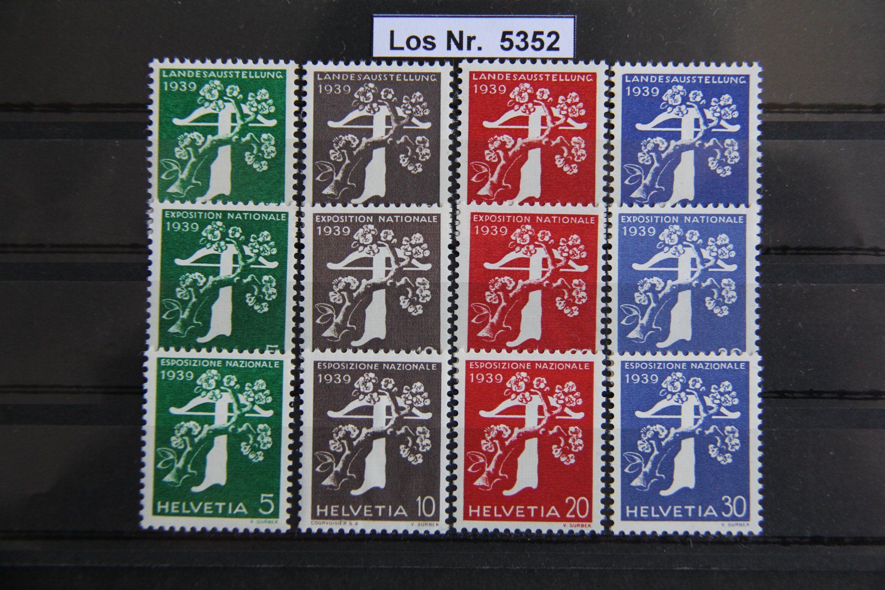 Tutti i francobolli: CH 1939 Serien Postfrisch                           Los 5352 – Nuovo (secondo la descrizione) da Volken venduto da jukon65