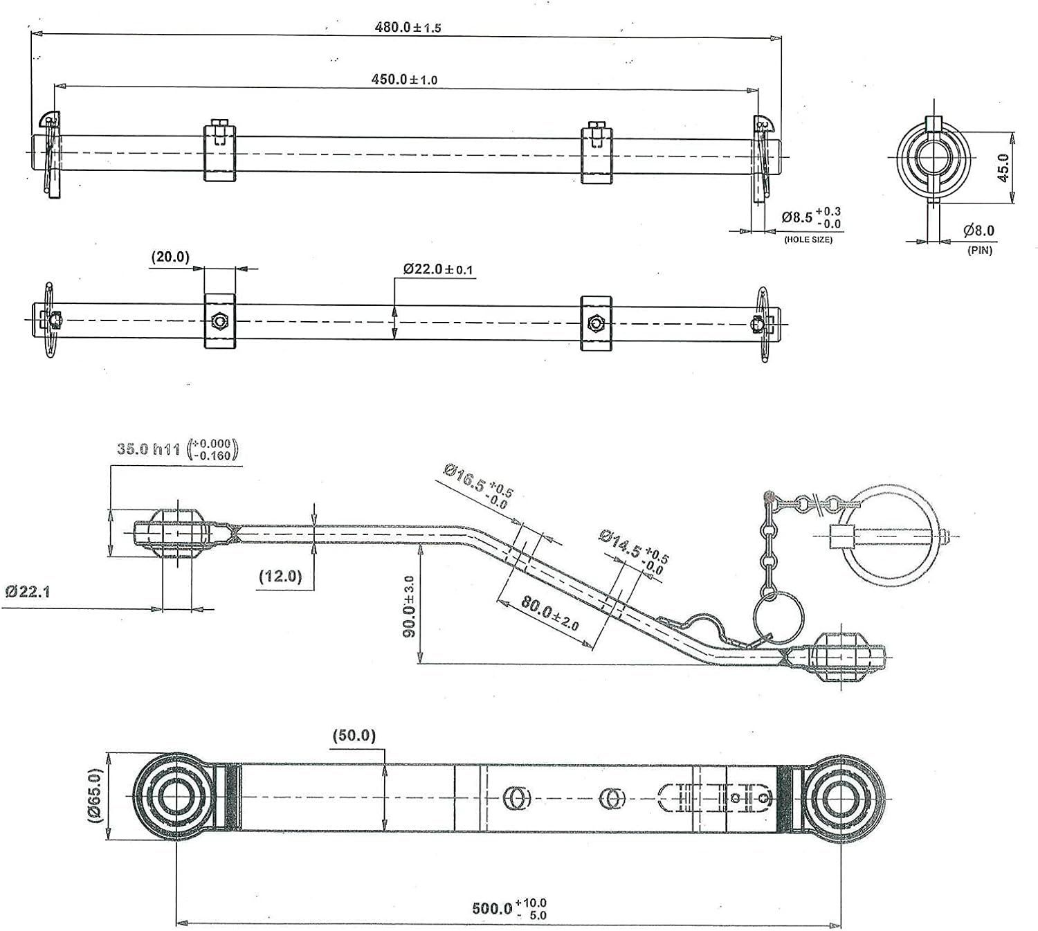 Accessori Trattori &Veicoli agricoli: Traktor Heck-Dreipunktaufnahme Kat I – Nuovo e nell'imballaggio originale da Bottighofen venduto da zaap 3