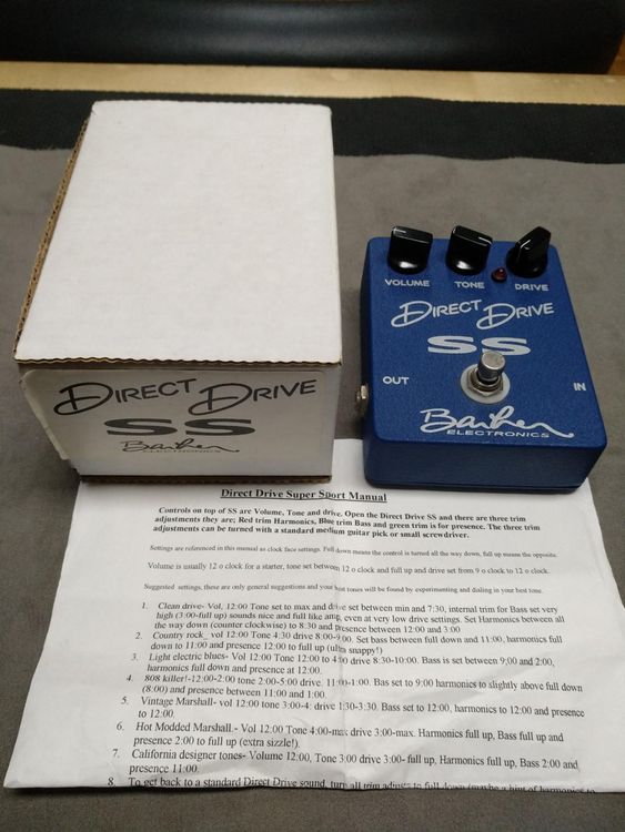 Barber SS Direct Drive Boutique Pedal! NP 199! RARE Kaufen auf Ricardo