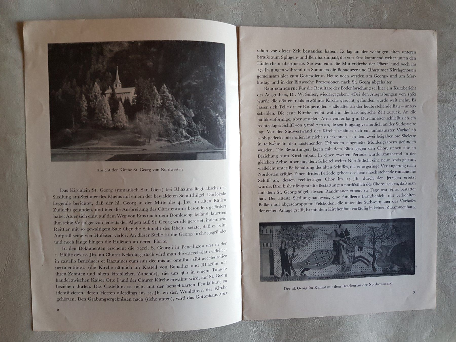Libri: Kirche St. Georg Rhäzüns - Schweizerische Kunstführer 1963 – Usato da Walterswil BE venduto da Lonitti 3