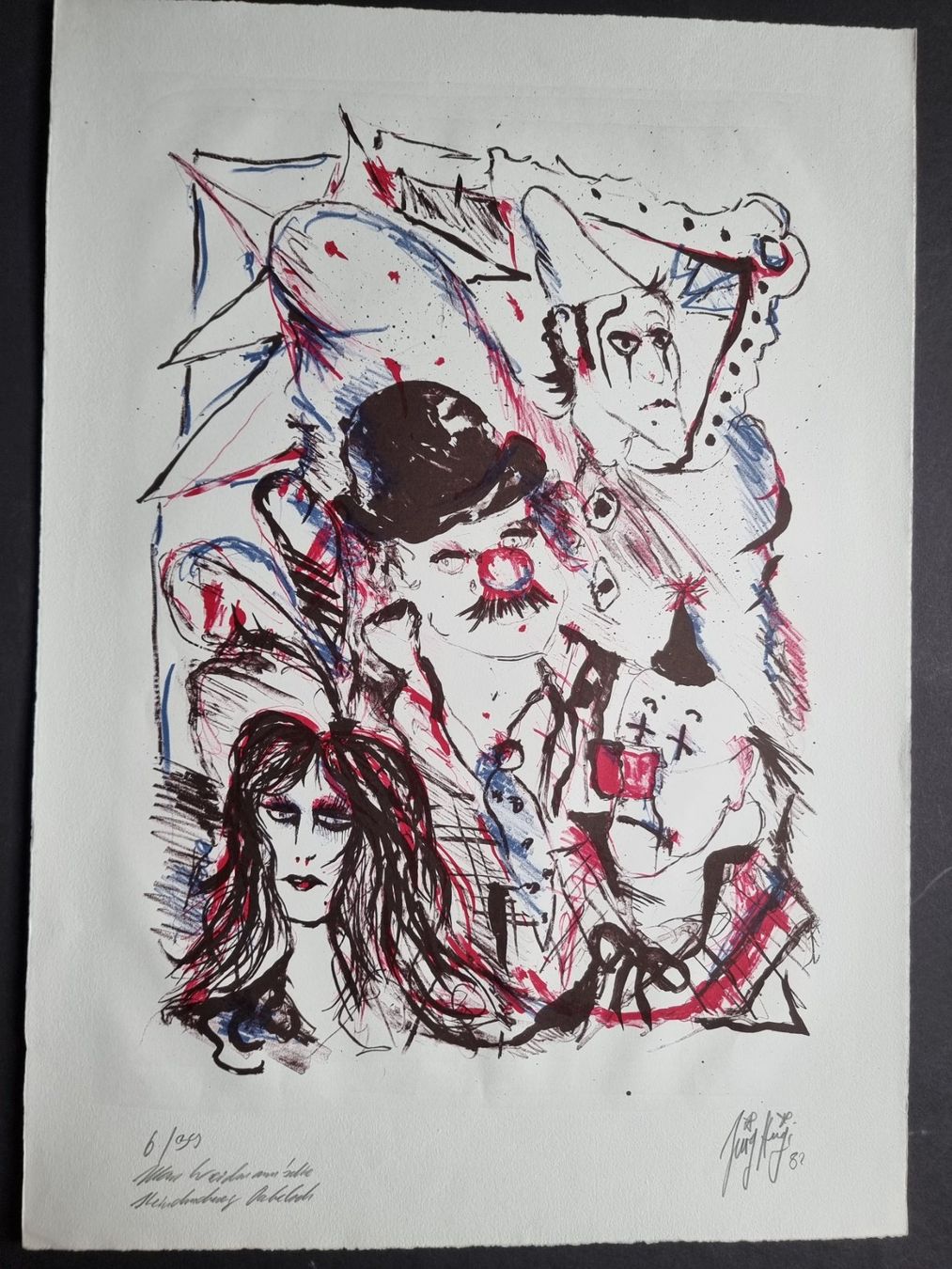 Grafica & Litografie: Jürg Hügi, LITHOGRAPHIE SIGNIERT NUMMERIERT – Usato da Gersau venduto da grafik-kunst