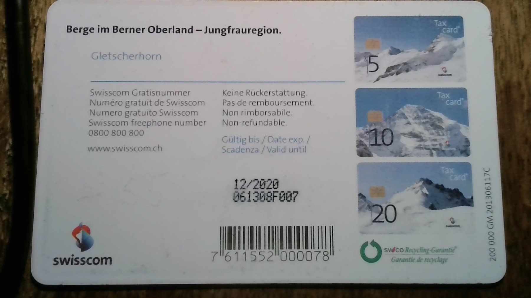 Swisscom Schede telefoniche: Carte tél Swisscom – Usato da Geneve venduto da lambo35 1
