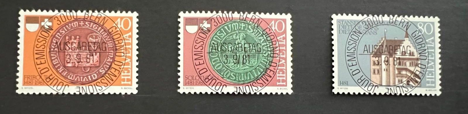 Tutti i francobolli: CH-Marken Vollstempel 1981 – Usato da Hünenberg See venduto da wer_5286
