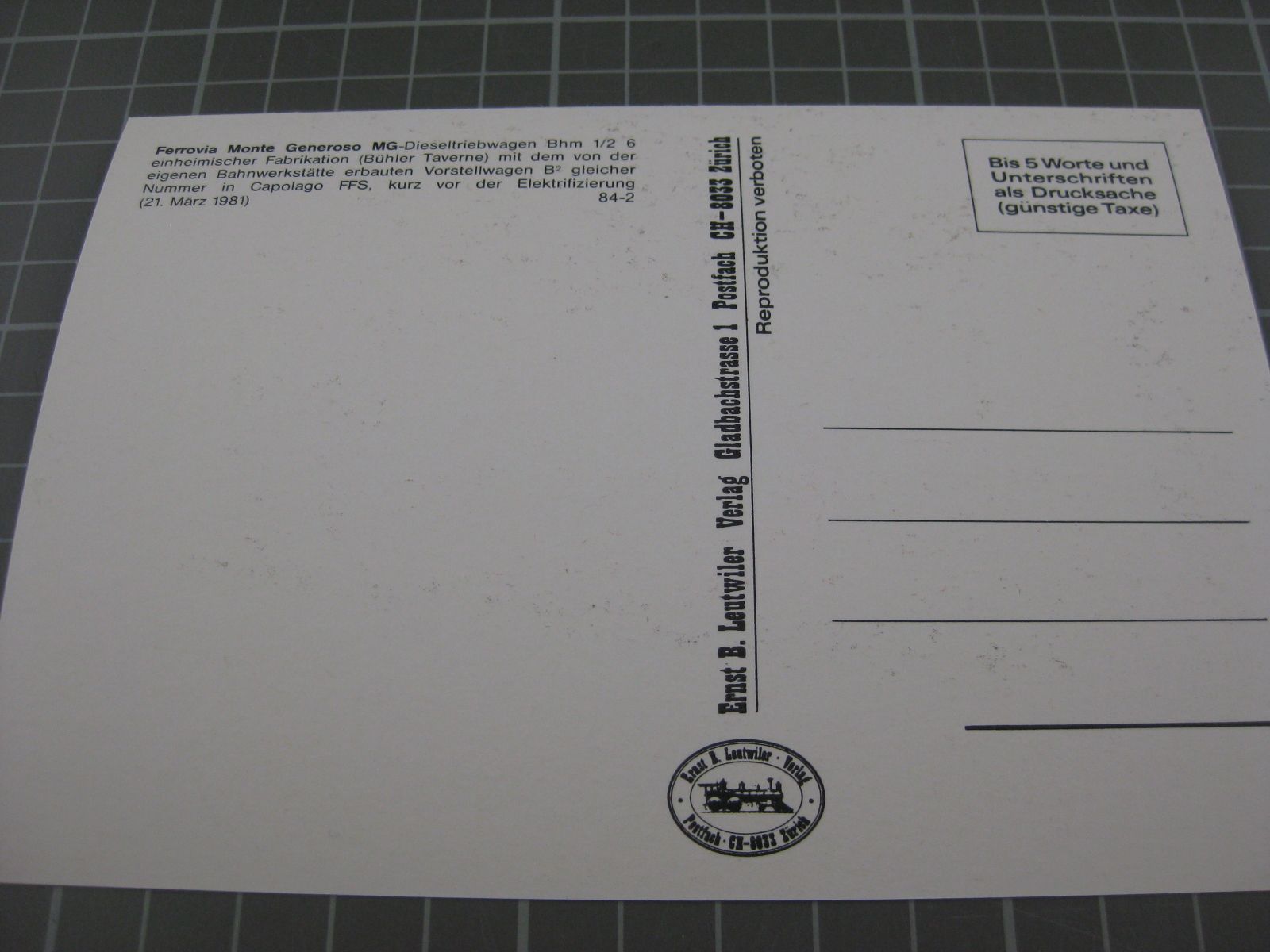 Cartoline postali: AK Capolago mit Zug – Nuovo (secondo la descrizione) da Malters venduto da Marosko 1
