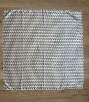 Foulard vintage blanc crème chaîne dorée Made in Italy