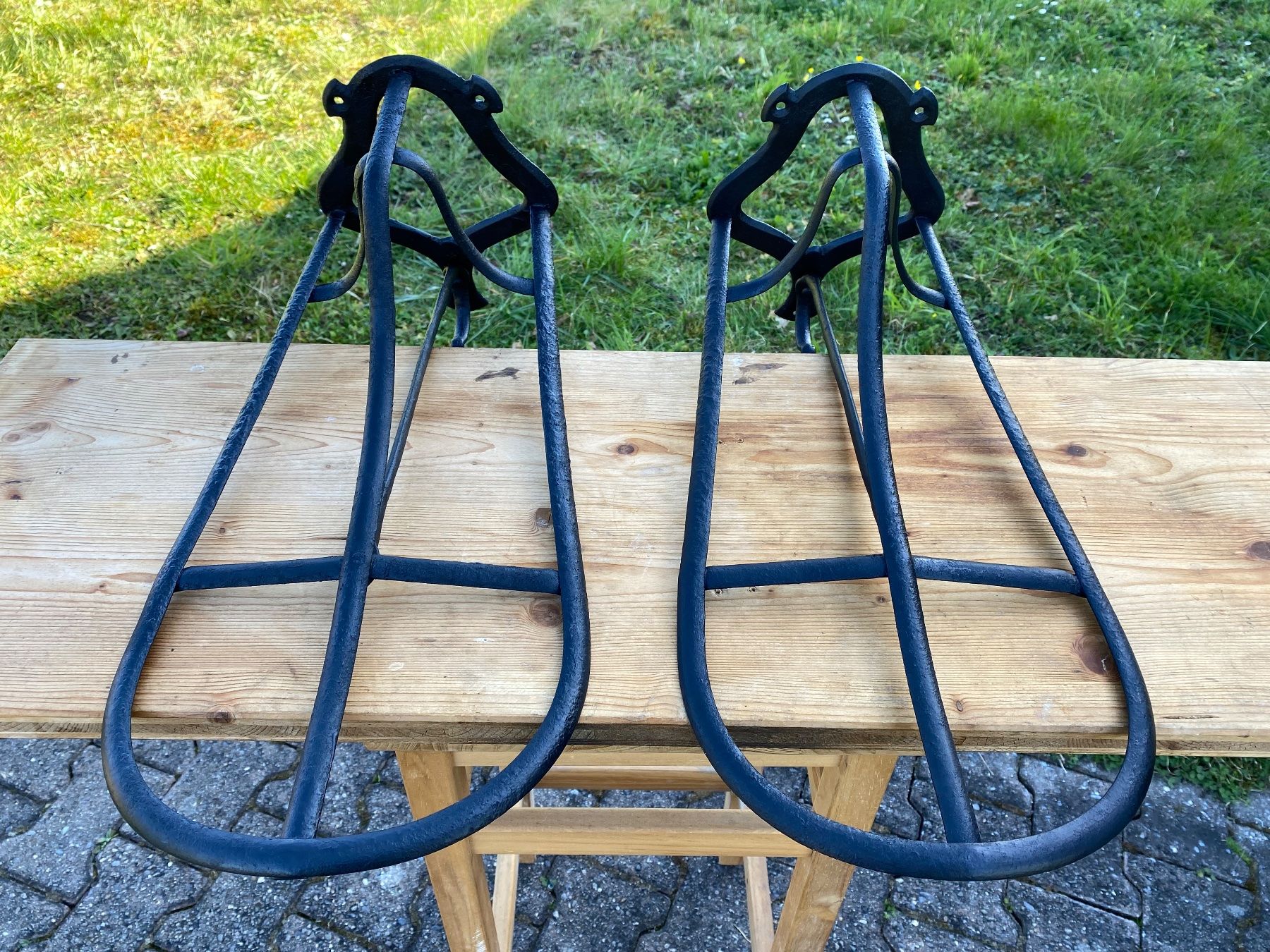 Selle & Accessori: 2 schöne alte Sattelhalter aus England – Usato da Feldbach venduto da Fea1 2