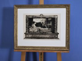 Joseph Uhl 1877-1945, Radierung, "Morgendämmerung", signiert