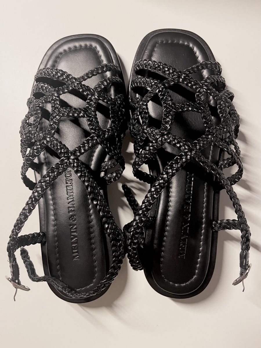 Damenschuhe: Melvin & Hamilton Black Braided Platform Sandals - Size 36 – Neu (gemäss Beschreibung) aus Thalwil von dia_kgx8 4