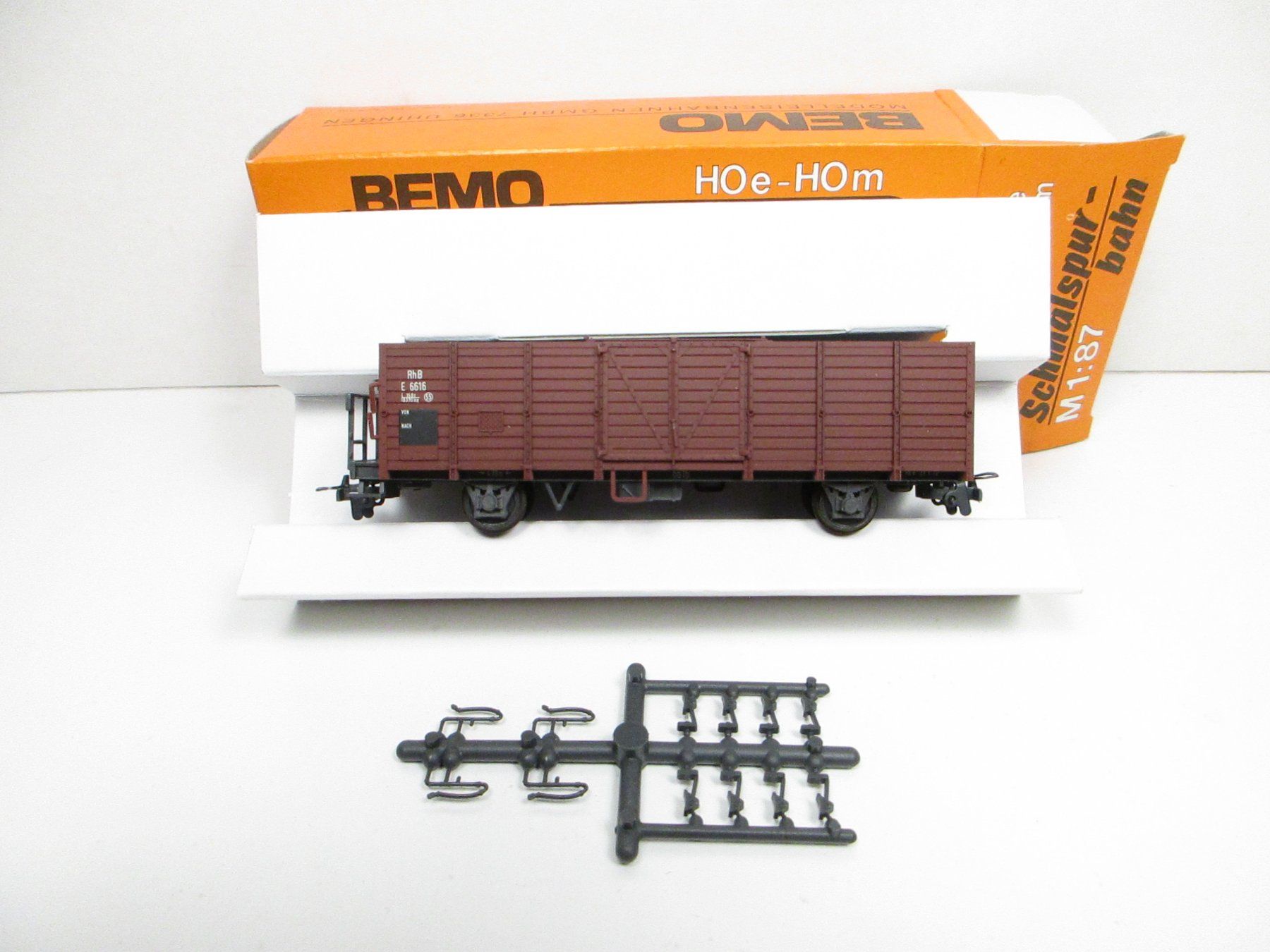 Bemo Modellini di ferrovie: Bemo H0m 2251 RhB Offener Güterwagen E 6616 – Usato da Olten venduto da Heinrich875 1