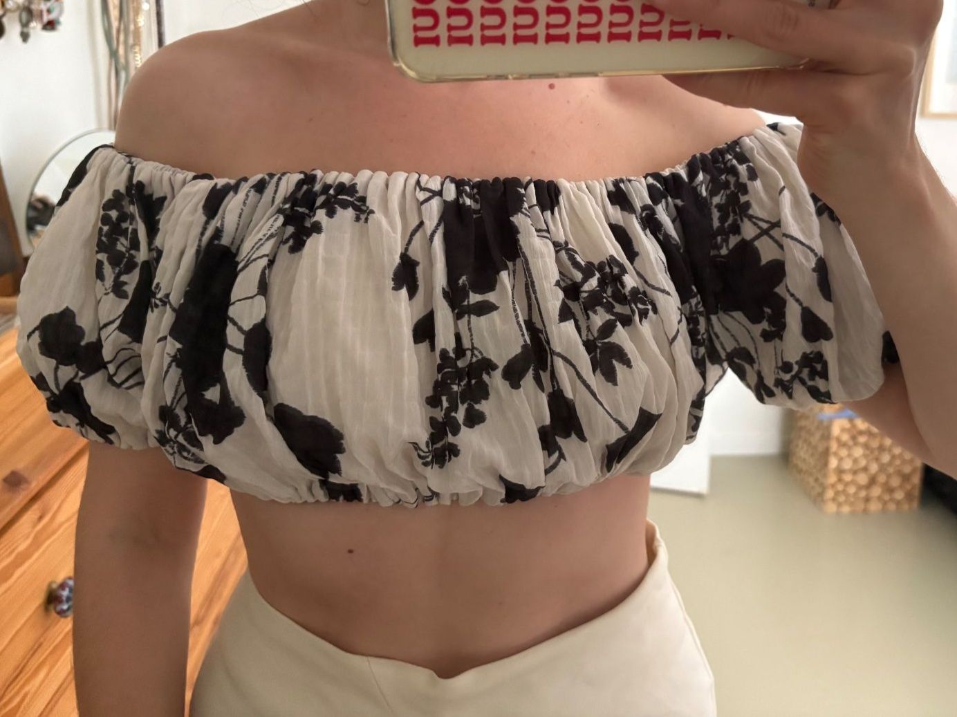 Mango Top: Superbe Top court Mango fleurs M | Mango Crop-Top – Usato da Zürich venduto da AnnaSa 2