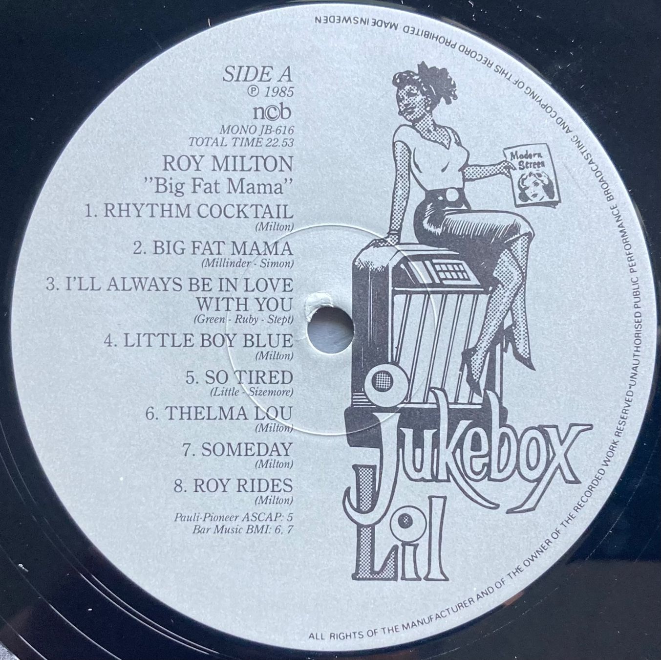 Schallplatten: ROY MILTON AND HIS SOLID SENDERS - BIG FAT MAMA – Gebraucht aus Poliez-Pittet von Newtown-Records 2