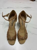 Tanzschuhe Steps goldfarben mit Riemchen neuwertig
