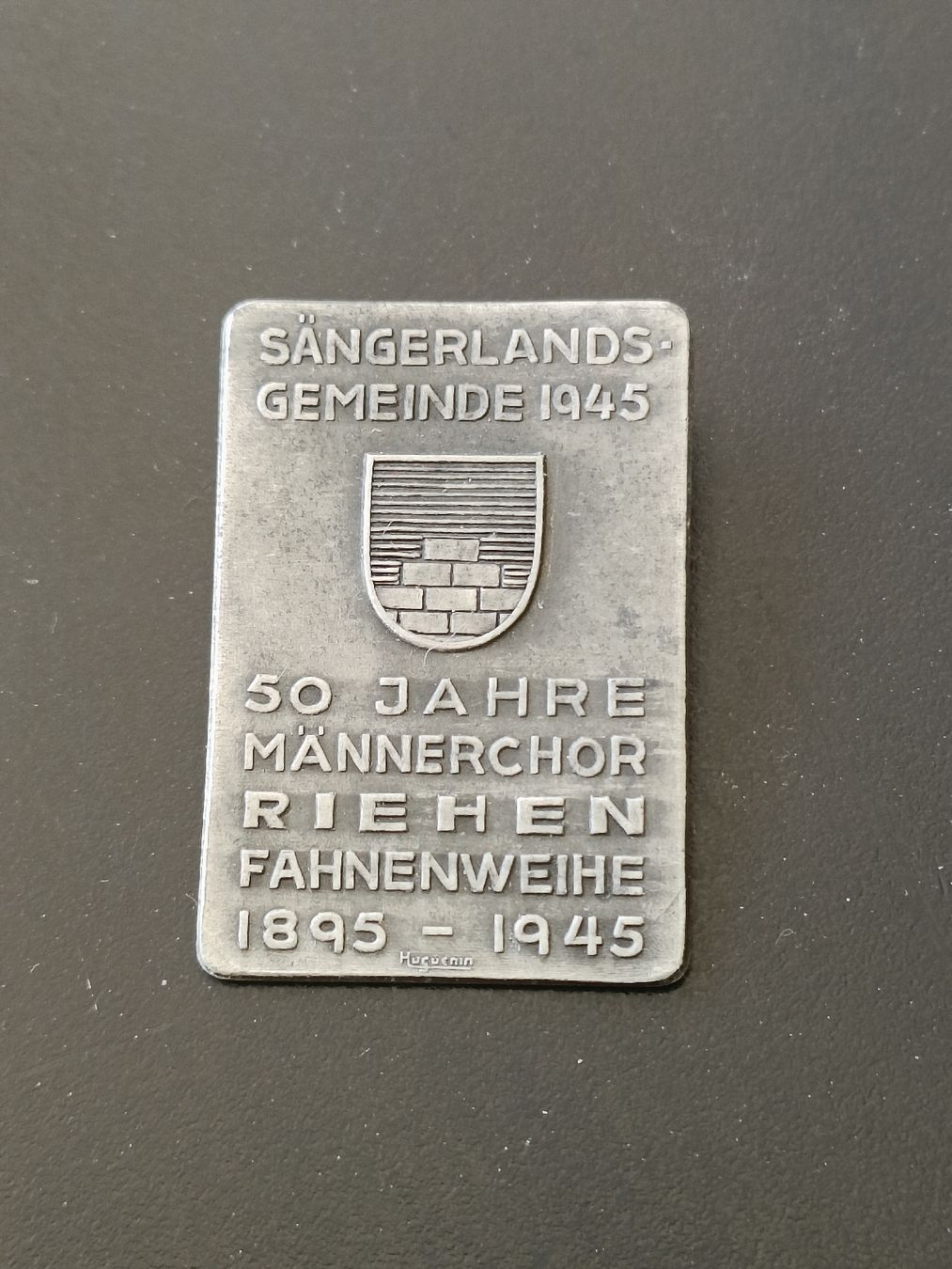 Placchette & Badge: Altes Abzeichen / Sängerlands - Gemeinde 1945 Riehen – Usato da Brugg AG venduto da Ente015