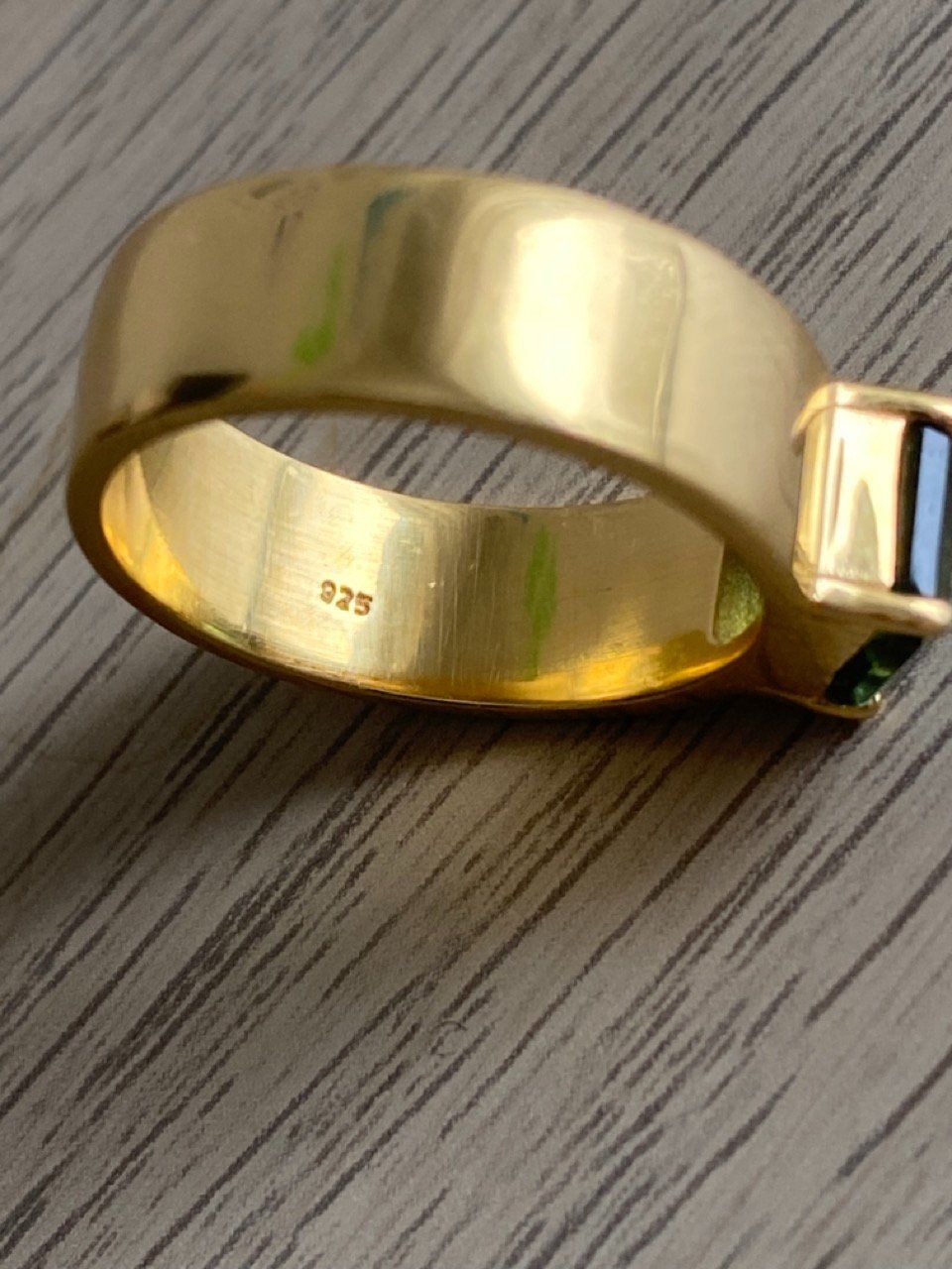 Anelli: Saphir Ring, 925 vergoldet – Usato da Zumikon venduto da Frauenecke 2