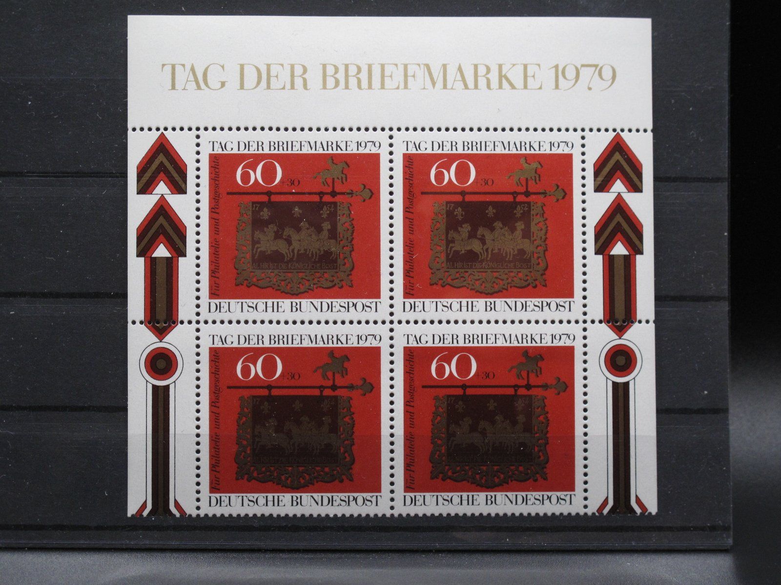 Tutti i francobolli: BRD 1979 Tag der Briefmarke 34er Block ** – Usato da Wil SG venduto da fva01