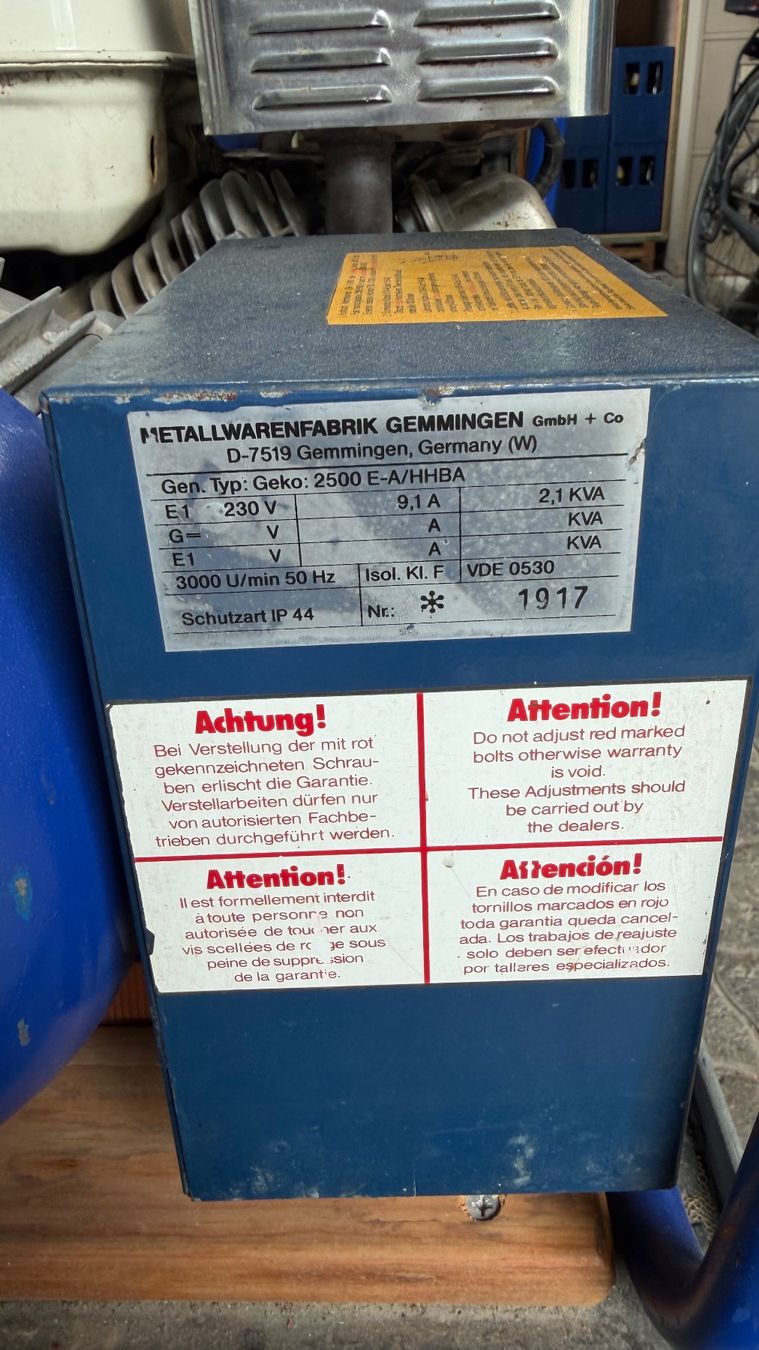 Honda Generatori di corrente: Notstromaggregat – Usato da Dagmersellen venduto da Scania68 2