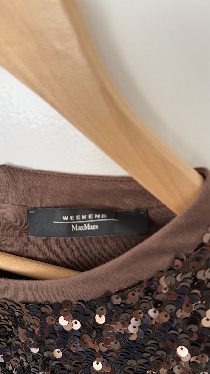 Max Mara Top: Max Mara Weekend Pailletten Top, langarm Gr. M – Usato da Uetikon am See venduto da papst66 2