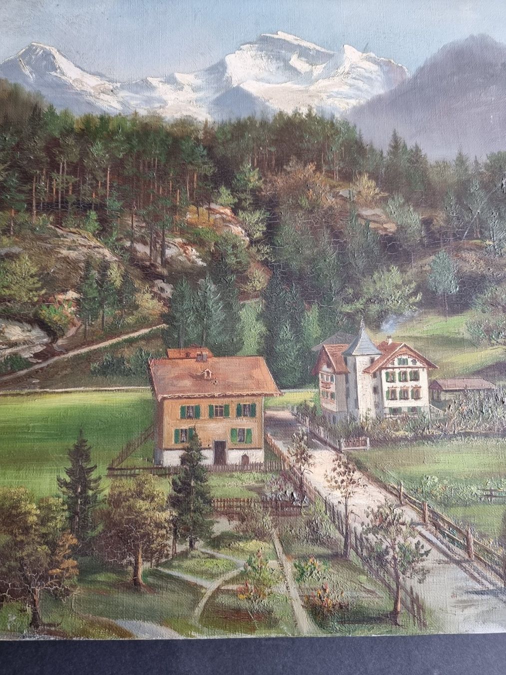 Gemälde: GEMÄLDE LANDSCHAFT OEL/ LEINWAND GRÖSSE 75X45CM – Gebraucht aus Gersau von kunst-online 4