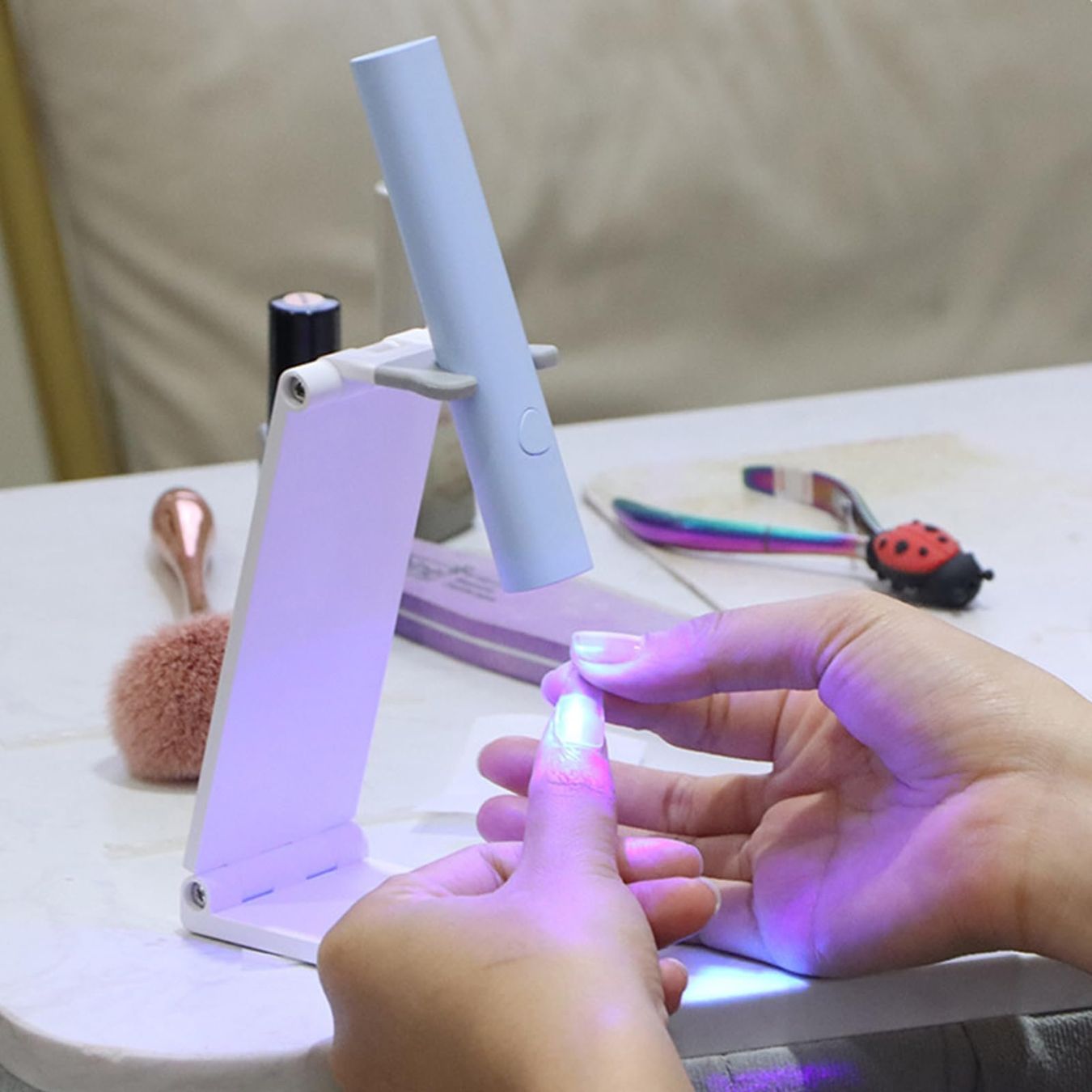 Lampade: Handheld UV LED Nail Lamp UV Nagellampe mit Foldable Stand – Nuovo (secondo la descrizione) da Thun venduto da zerla 8