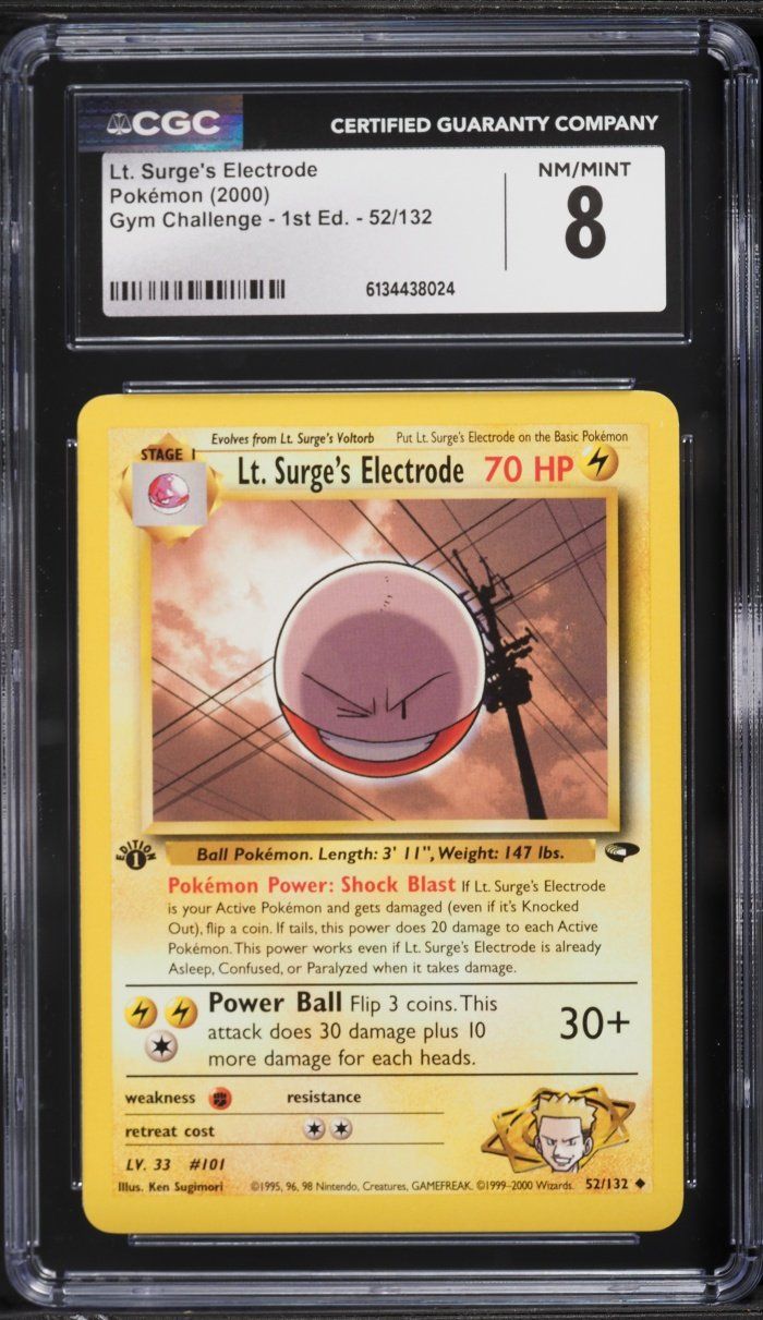 Pokémon Carte collezionabili: Vintage 2000 Pokemon Gym Challenge 1st Edition Electrode – Nuovo (secondo la descrizione) da Gunzwil venduto da Rey_Import
