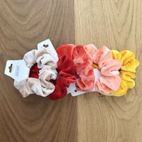 Scrunchies Samt 5er-Set Haargummis neu