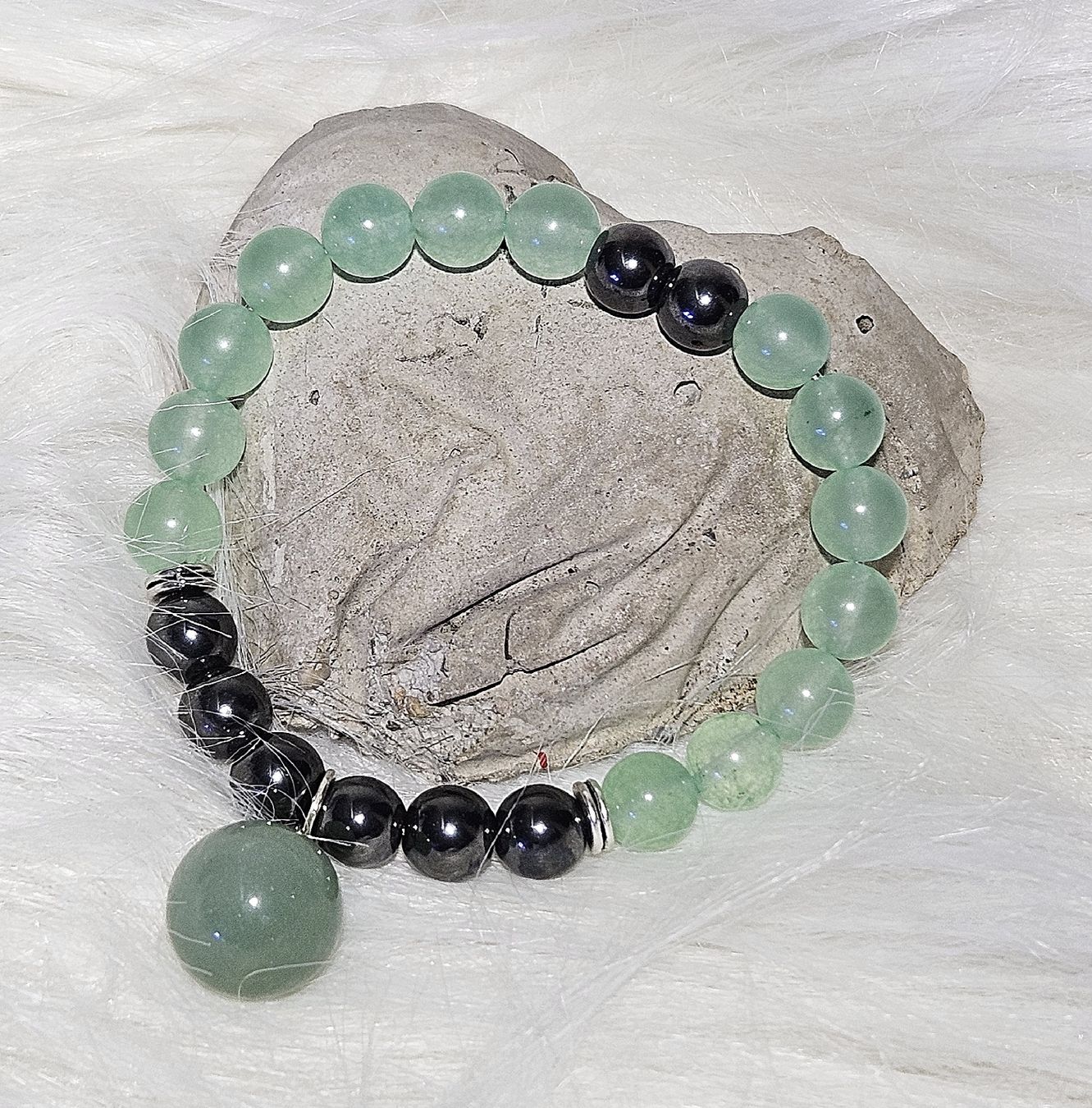 Bracciali & Braccialetti: Aventurin-Kugel Armk. - Spendenaktion – Nuovo (secondo la descrizione) da Unterkulm venduto da Nachtigall 2