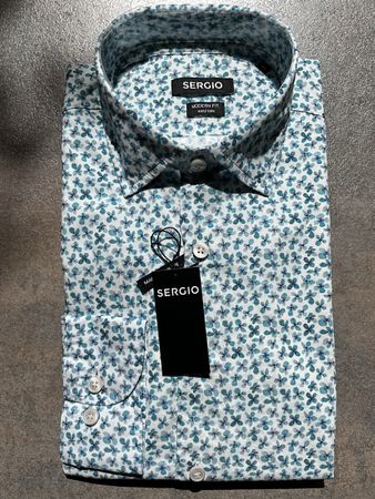 Hemd SERGIO Langarm Modern Fit Herren Grösse 40 neu