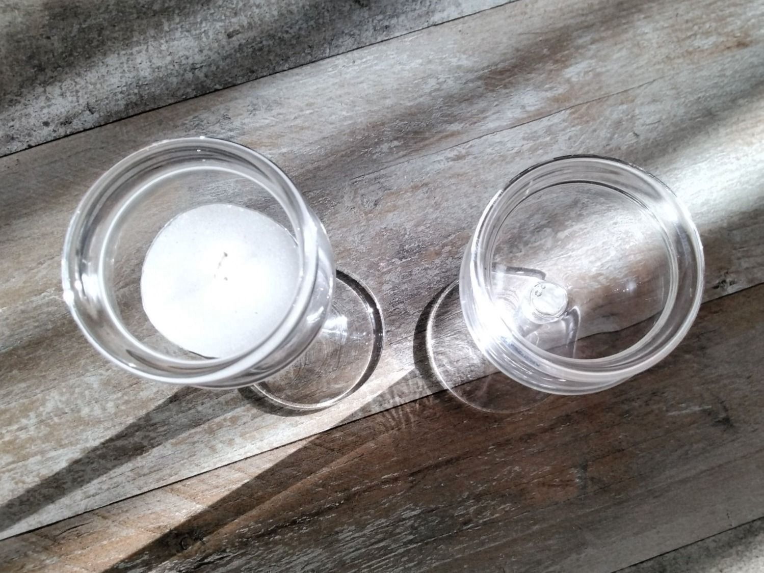 Kerzenständer: 2 EDLE GLAS KERZENSTÄNDER – Neu (gemäss Beschreibung) aus Biel/Bienne von dasi3 2