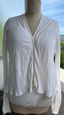 Dorothee Schumacher Feine weisse Strickjacke Gden Sommer!