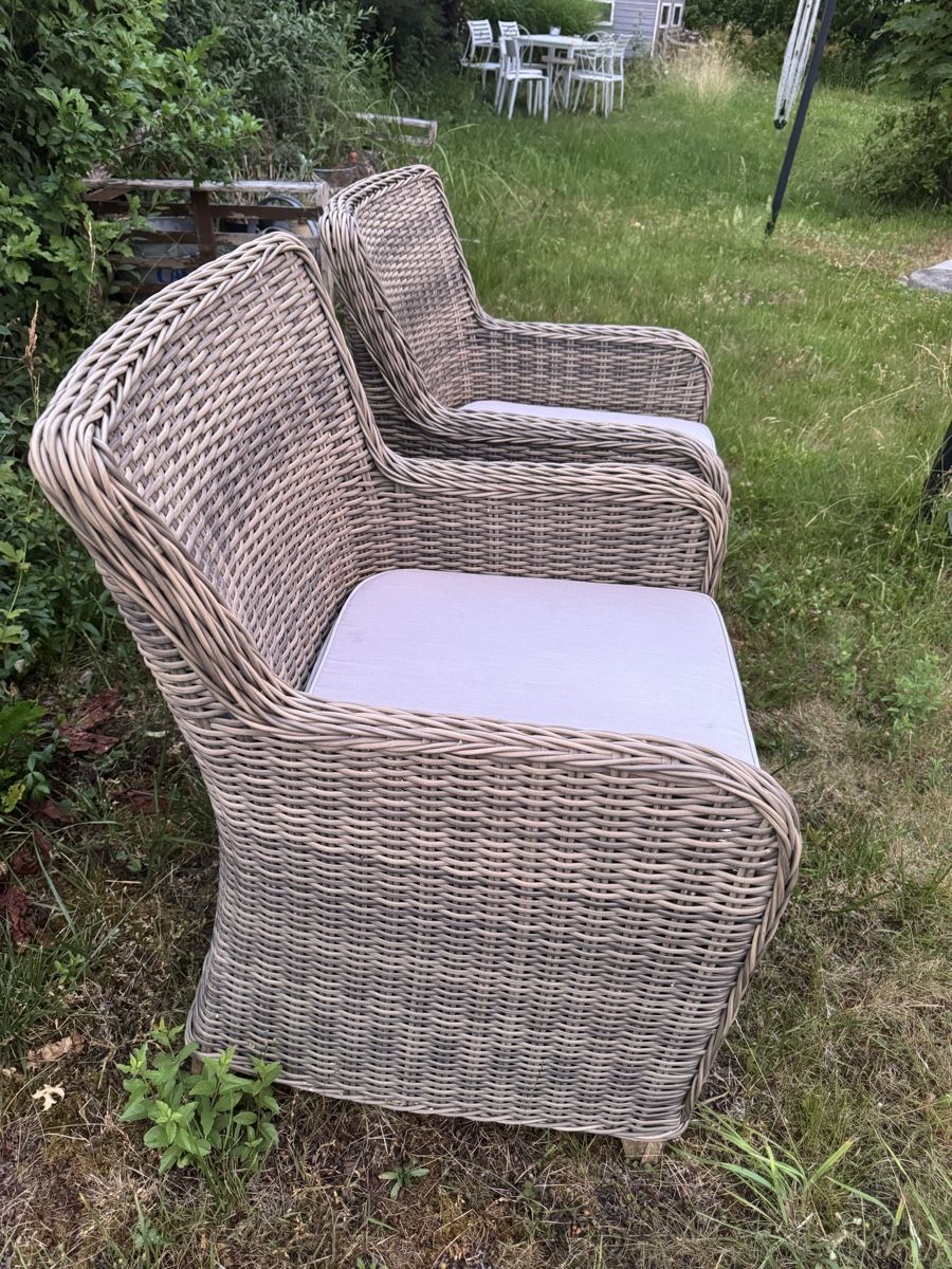 Micasa Poltrone: 2er Set Rattanstühle aus Kunststoff – Usato da Wiesendangen venduto da cheryy68 1