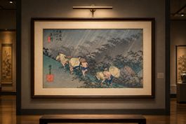 HIROSHIGE- TOKAIDO - Shôno- Gravure japonais Vintage 1950