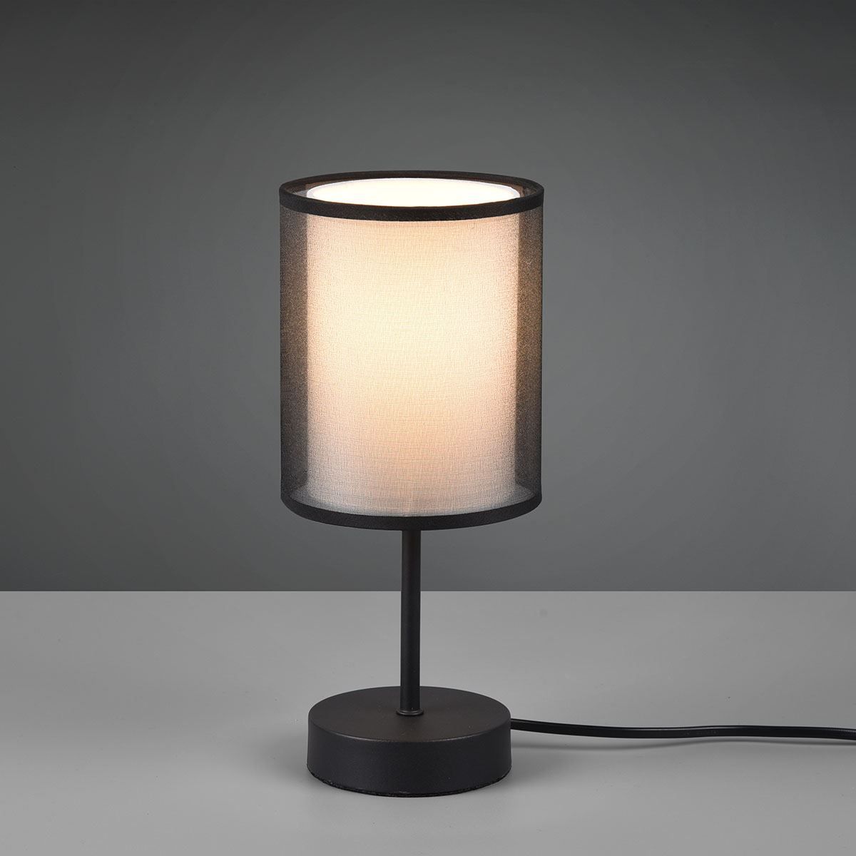 Lampade: Tischleuchte, Stoffschirm, 28 cm Höhe – Nuovo (secondo la descrizione) da Kreuzlingen venduto da Smart-Light