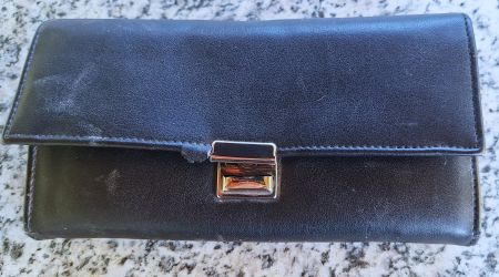 Service Portemonaie, Leder schwarz