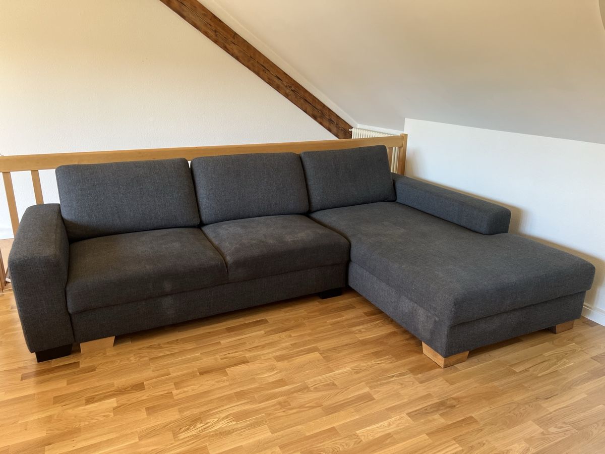 Divani: Ecksofa SÖRVALLEN 3er-Bettsofa mit Récamiere, grau – Usato da Frick venduto da clembou 3