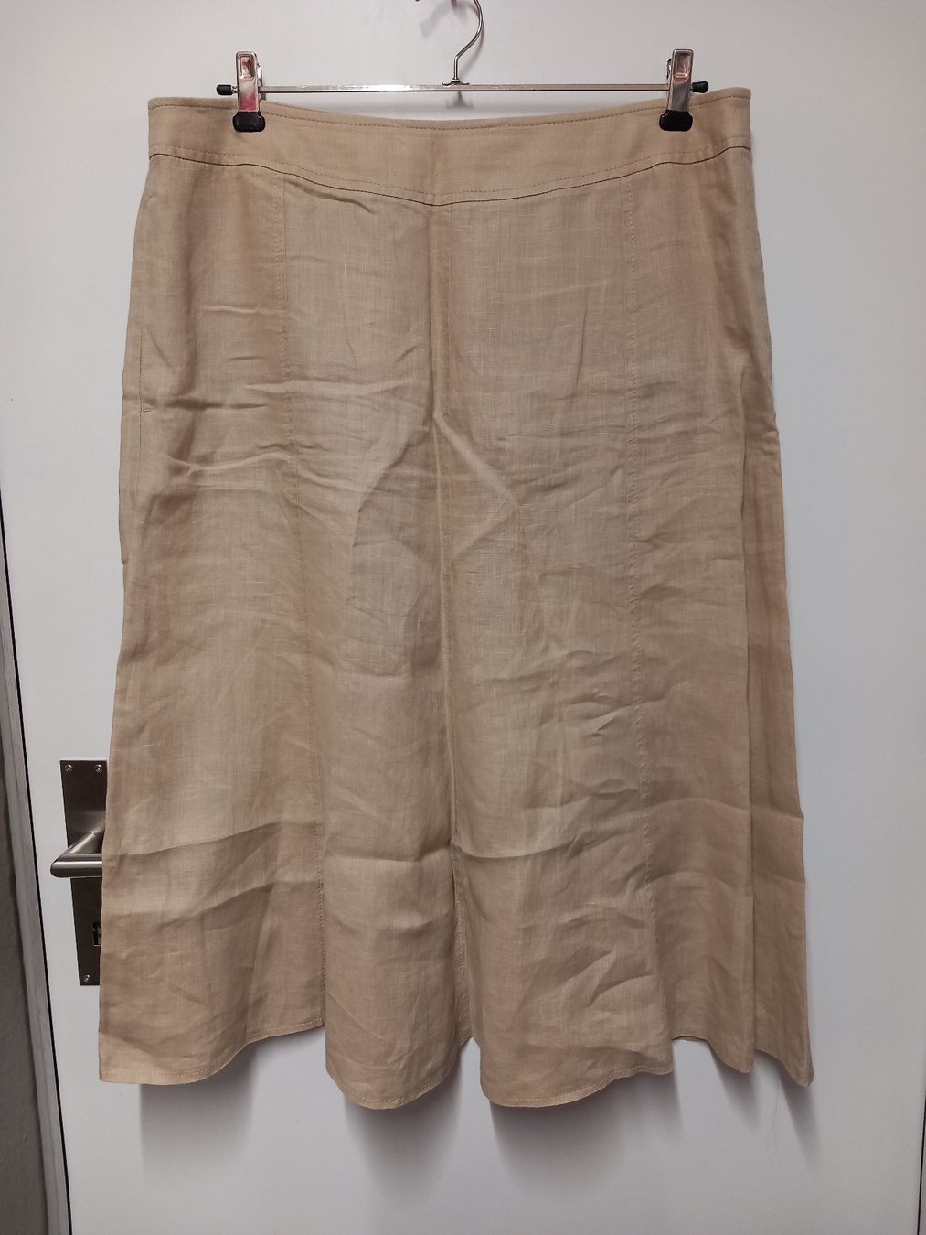 Peter Hahn Gonne: Peter Hahn Leinenrock Jupe Gr.42, beige – Usato da Gwatt (Thun) venduto da umwelt-brocki
