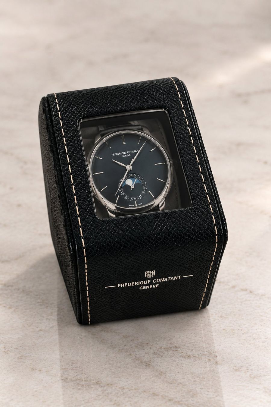 Frederique Constant Orologi: Frederique Constant Slimline Moonphase – Usato da Oberdorf BL venduto da Bildschirmschoner 4