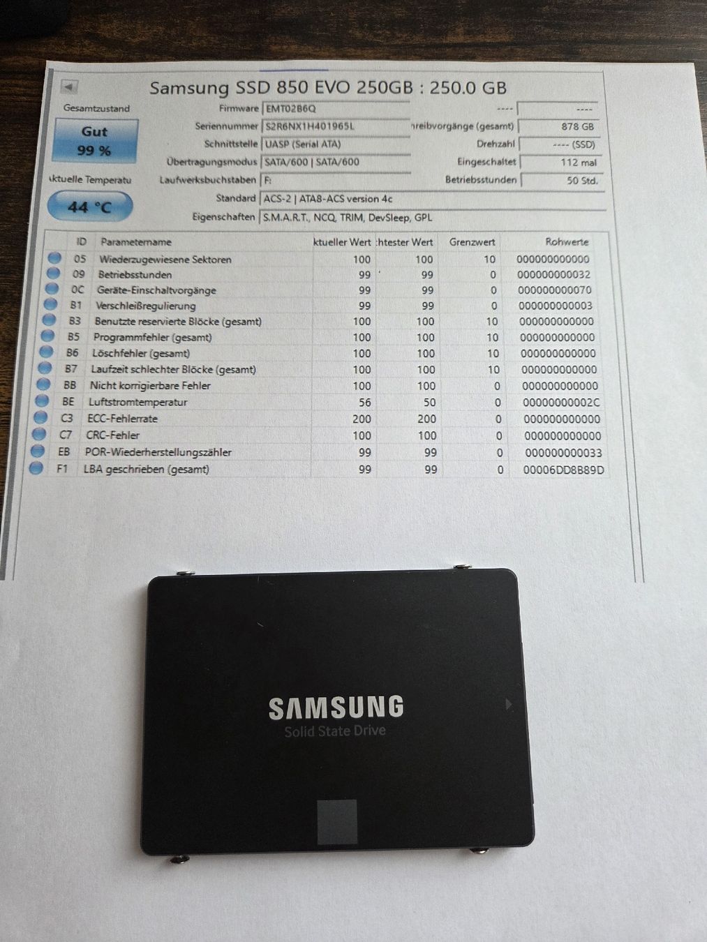 Samsung Dischi rigidi: Samsung SSD 850 EVO 250GB Solid State Drive – Usato da Winterthur venduto da Maricels_Boutique 3