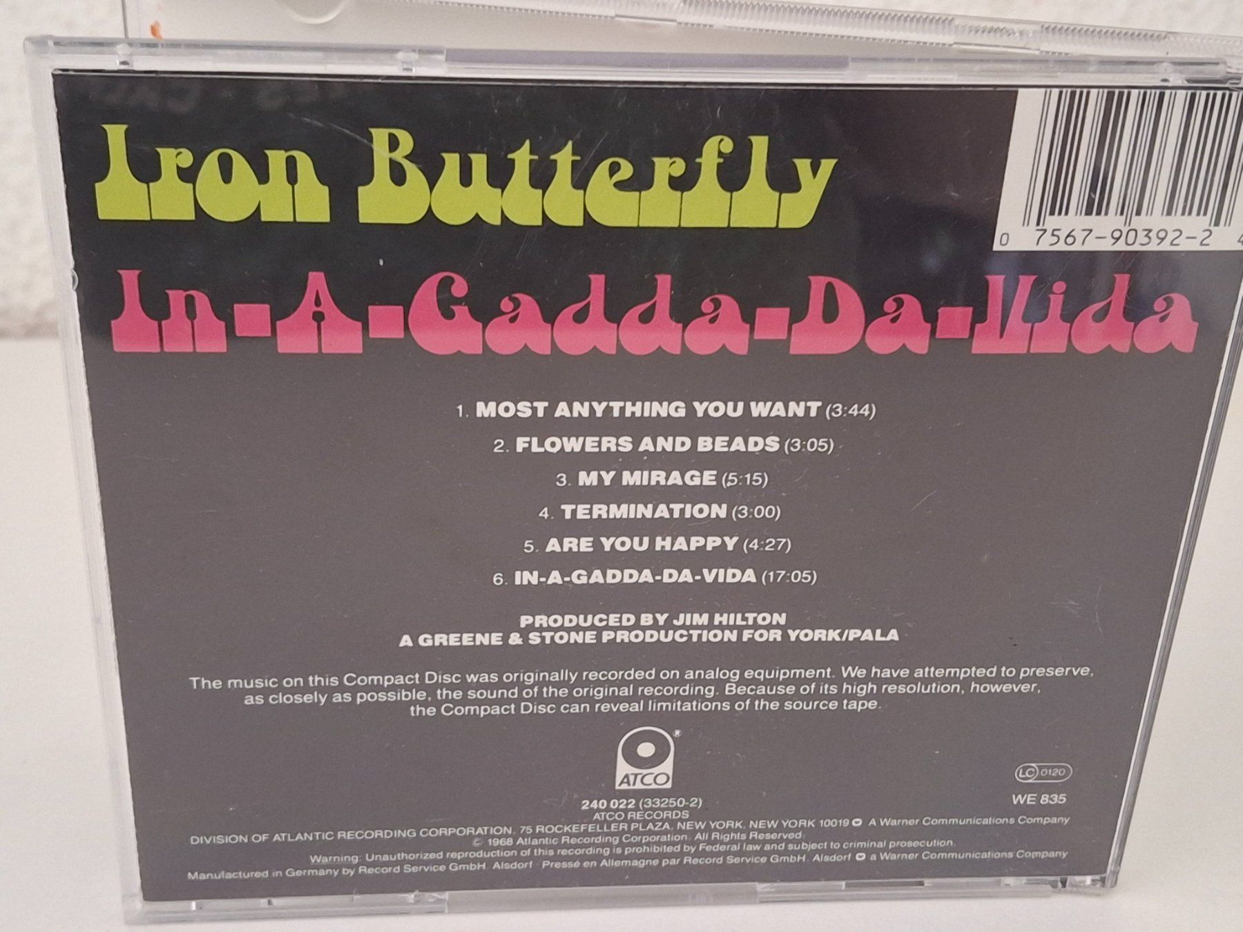 CDs: CD Iron Butterfly - In-A-Gadda-Da-Vida – Gebraucht aus Aarberg von Jackup1 1