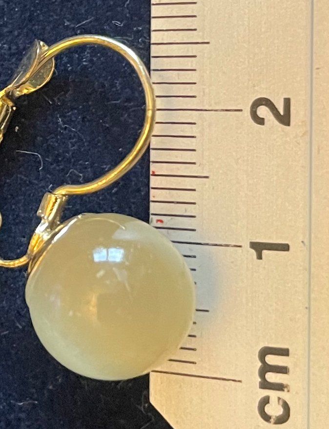 Ohrringe & -stecker: Paire de boucles d'oreilles dormeuses dorées – Neu (gemäss Beschreibung) aus Sugnens von 555madison 2