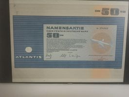 Atlantis Luftverkehrsunternehmen Frankfurt 50 DM