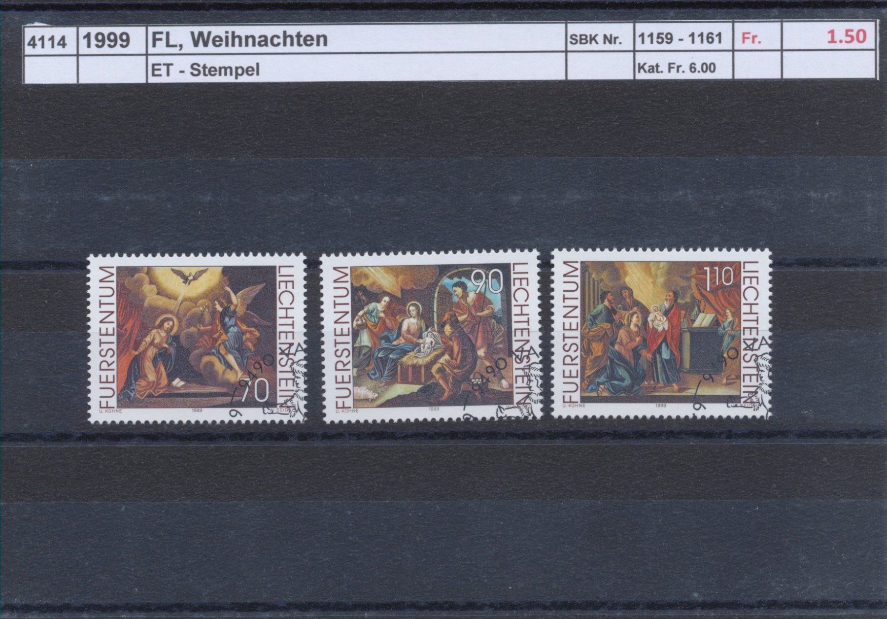 Tutti i francobolli: 1999 FL, "Walser Hauszeichen", ET - Stempel – Usato da Winterthur venduto da Zupogeru