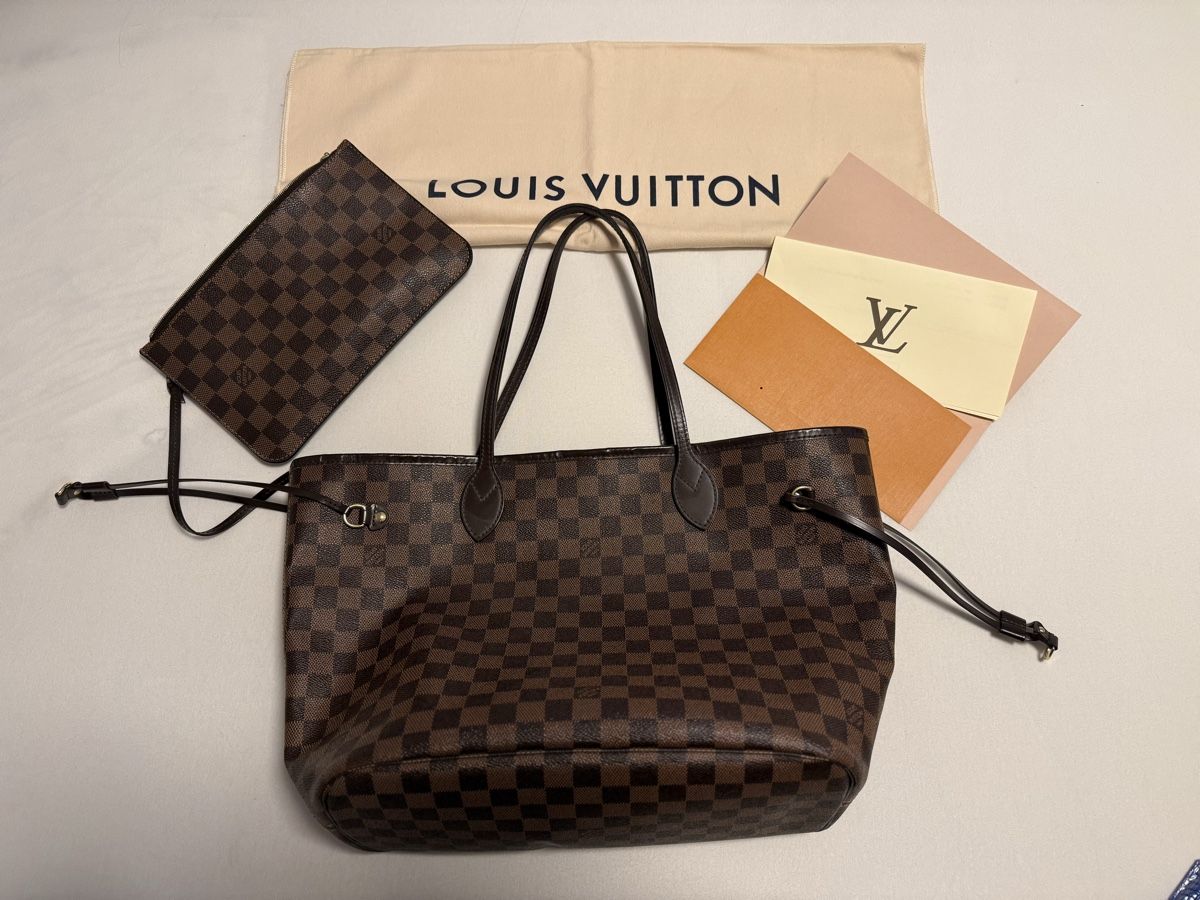 Louis Vuitton Sacs: Louis Vuitton Neverfull MM Damier Ebene Canvas – Neuf (Voir description) à Würenlingen par mei_287v